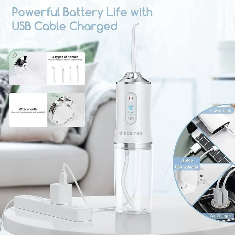 Water Dental Flosser Kit | 5-in-1 جهاز تنظيف الأسنان بالماء 5 في 1
