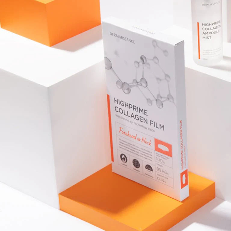 KOREAN HIGHPRIME Collagen Film | Pack of 5 (Forehead, Cheek & Neck)