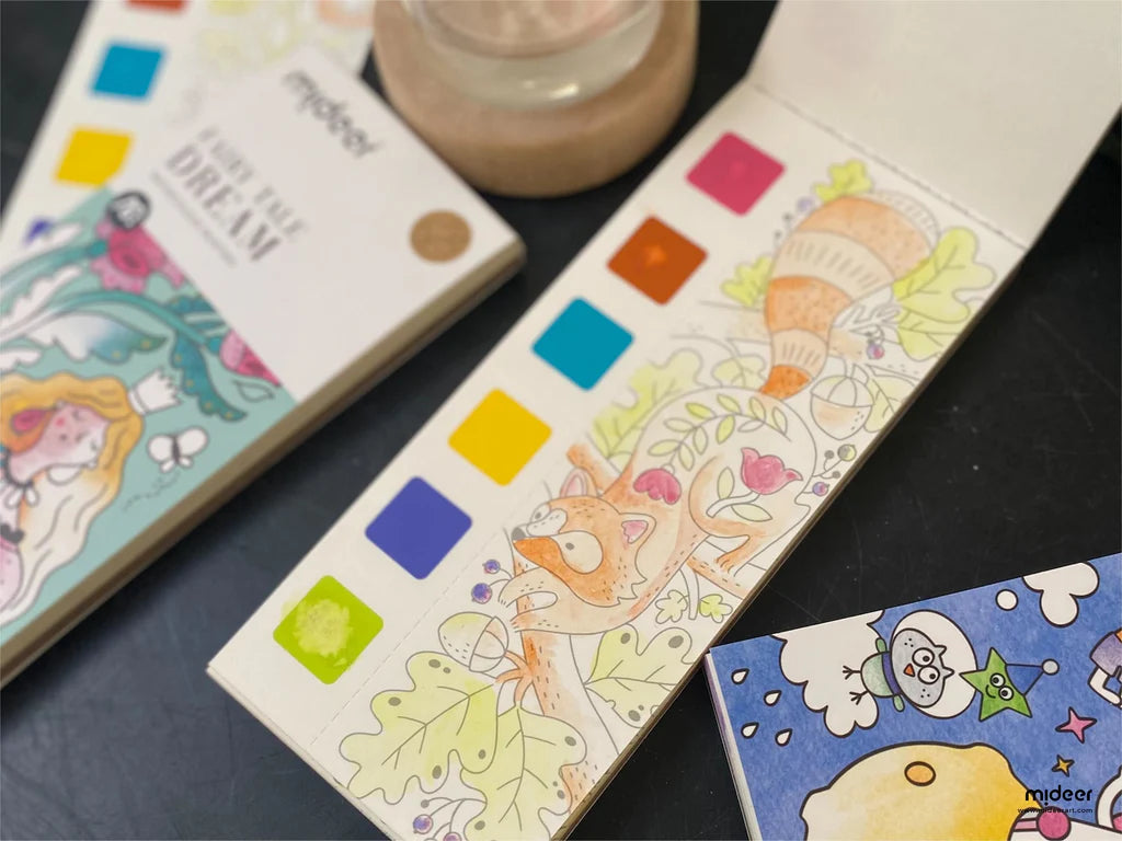 Pocket Watercolor Painting Book كتاب رسم بالألوان المائية الجيبي