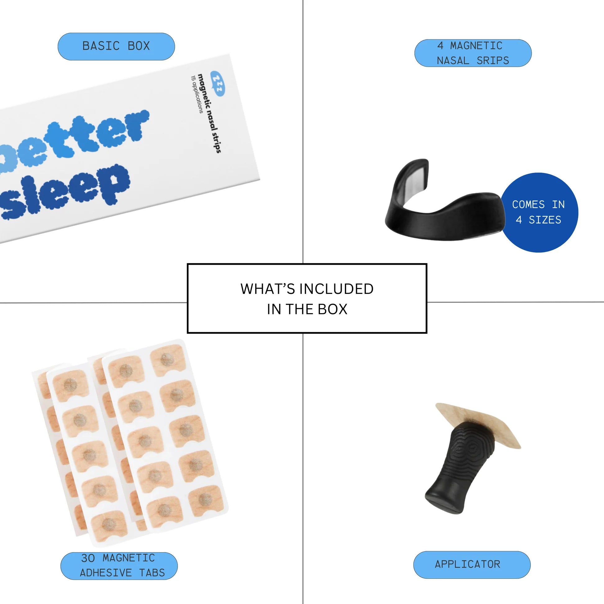 BreatheFree Nose Strip Magnetic شريط أنف مغناطيسي لتحسين التنفس