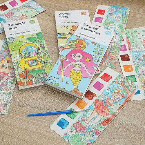 Pocket Watercolor Painting Book كتاب رسم بالألوان المائية الجيبي