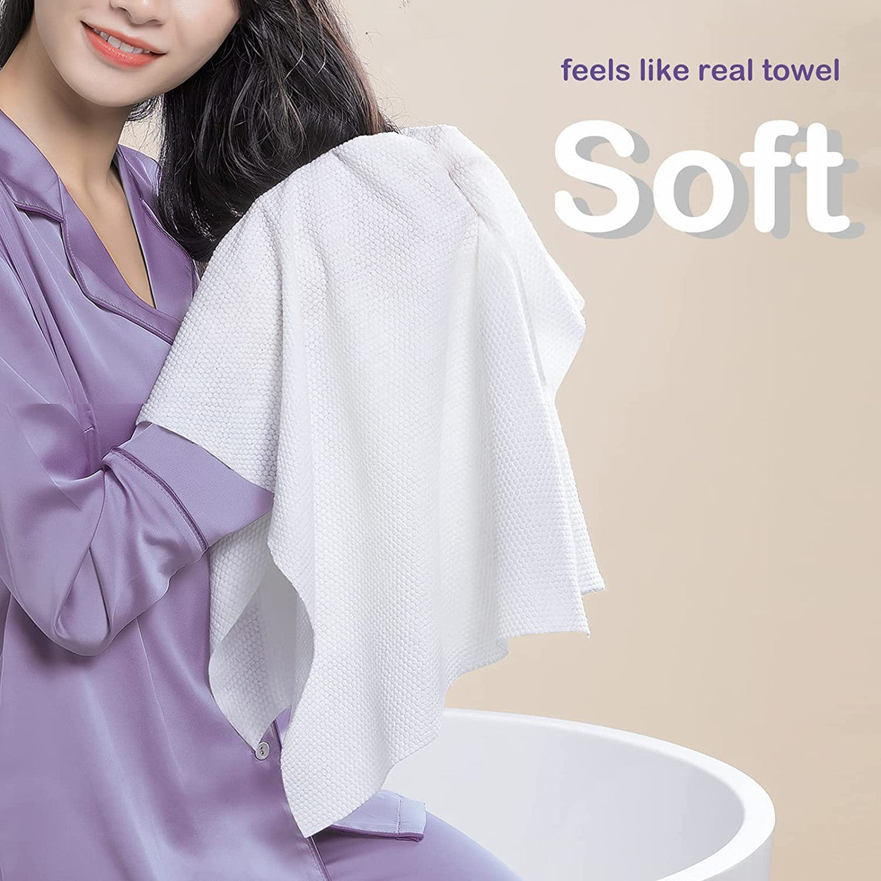 Compressed Bath Towel (Large Size) منشفة حمام مضغوطة حجم كبير