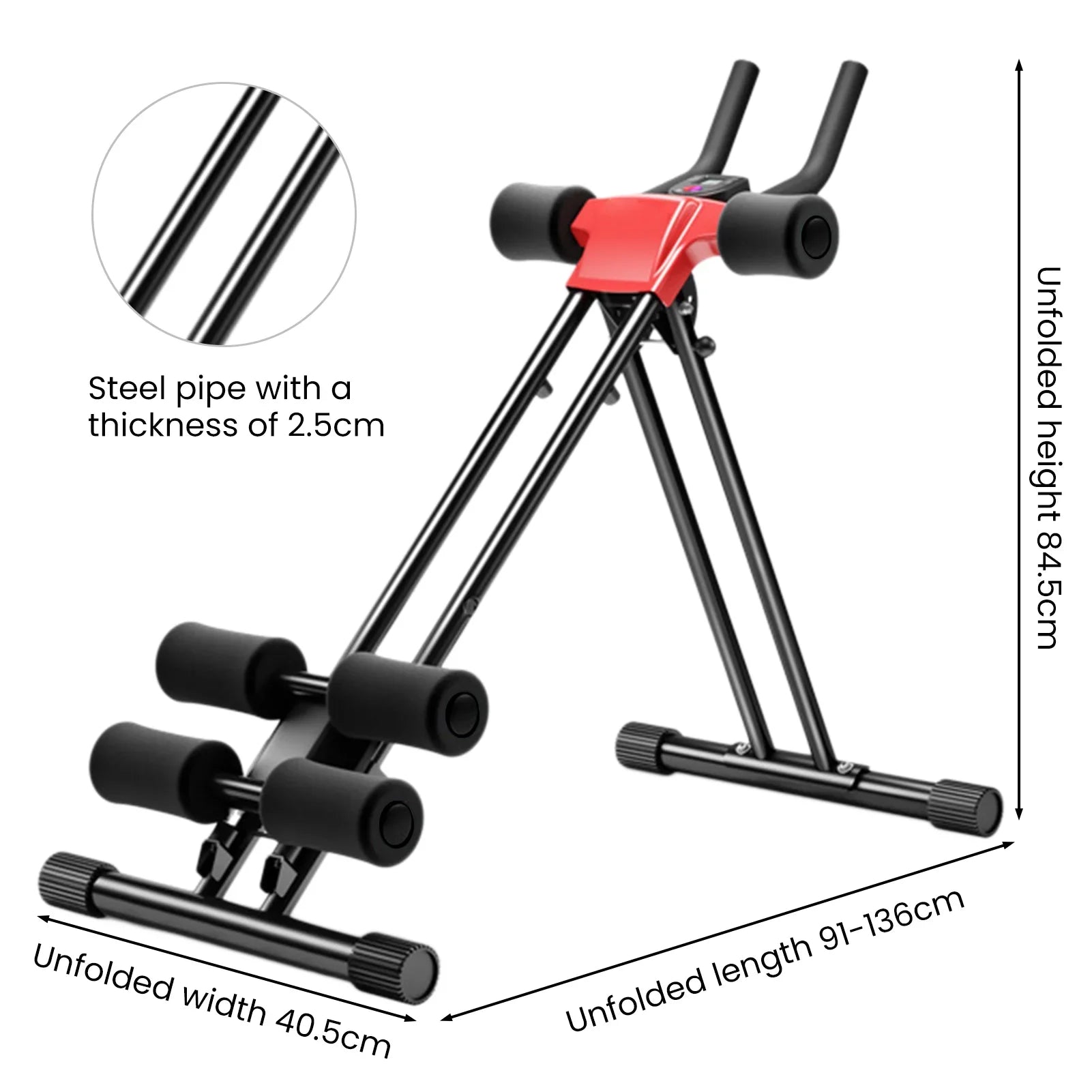 Foldable Abs Trainer Machine Waist Trainer Ab Cruncher