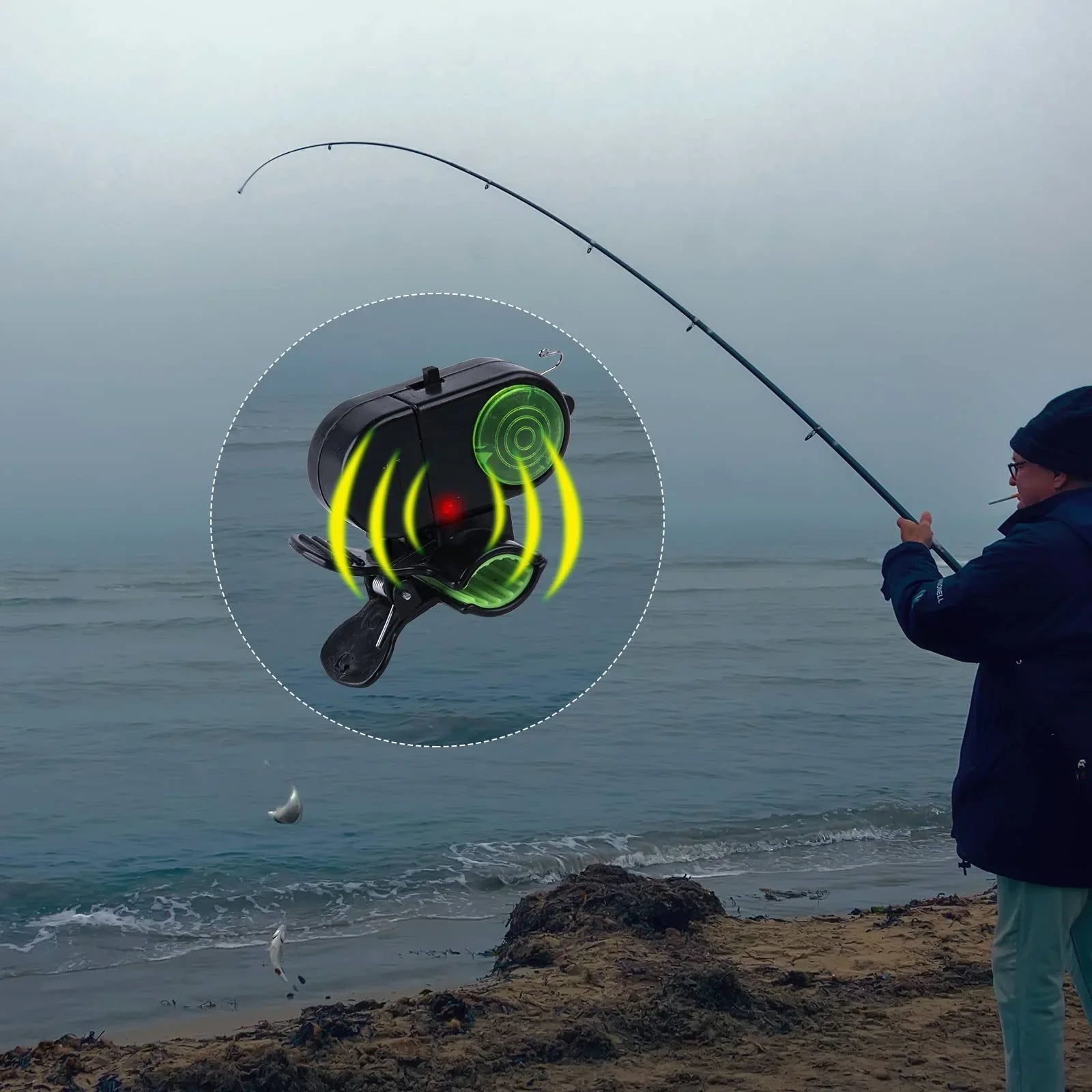 Fishing Alarm Bite Detector ( 2 PIECES) كاشف عضة الصيد بإنذار 2 قطعة