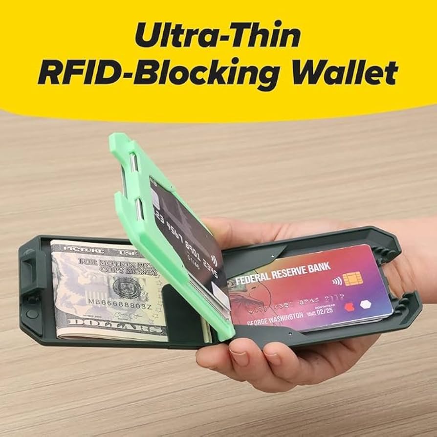 Heavy Duty RFID BLOCKING WALLET محفظة متينة بحماية RFID