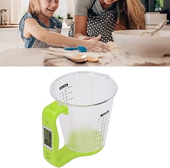 Digital LCD Measuring Cup for Effortless Cooking & Baking كوب قياس رقمي متعدد الاستخدامات للطبخ والخبز والمكونات السائلة والجافة