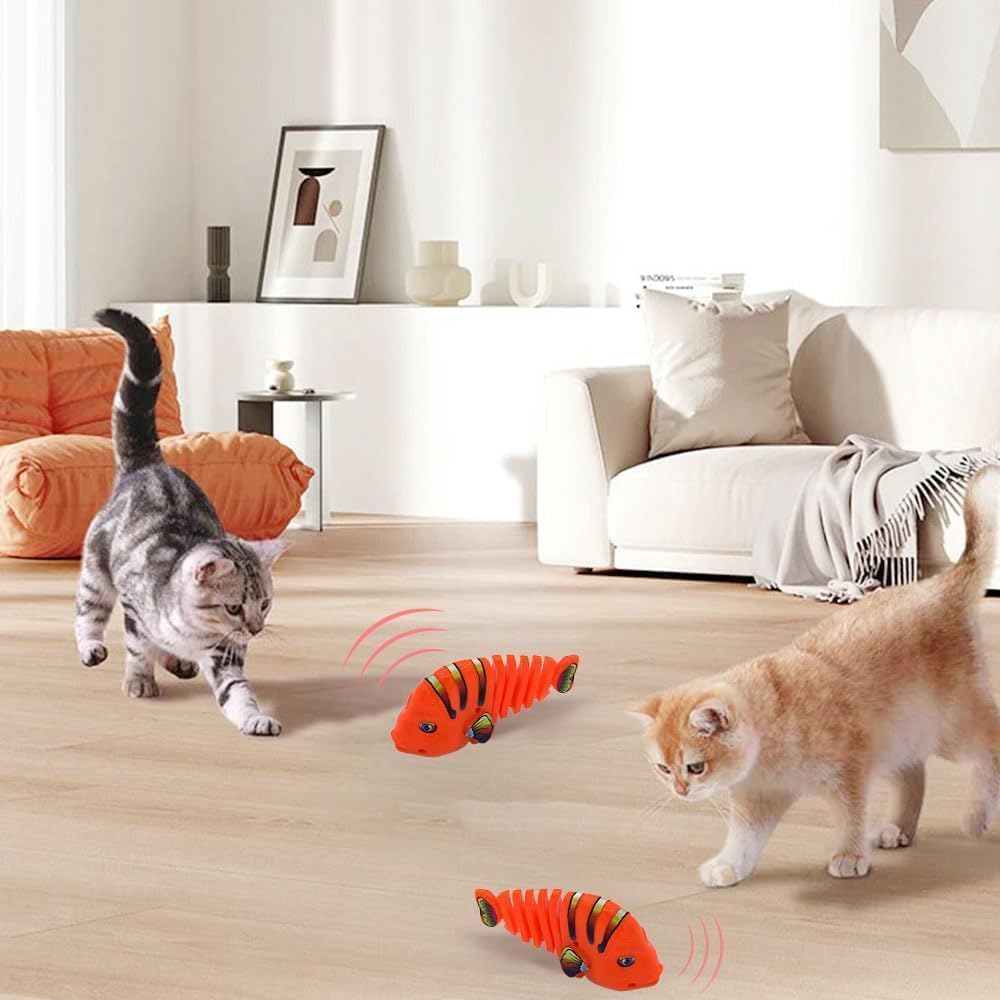 Wind-Up Wiggle Fish Toy - 2 PIECES لعبة سمكة متحركة 2 قطعة