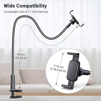 Gooseneck Phone Holder حامل هاتف بذراع مرن