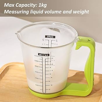 Digital LCD Measuring Cup for Effortless Cooking & Baking كوب قياس رقمي متعدد الاستخدامات للطبخ والخبز والمكونات السائلة والجافة