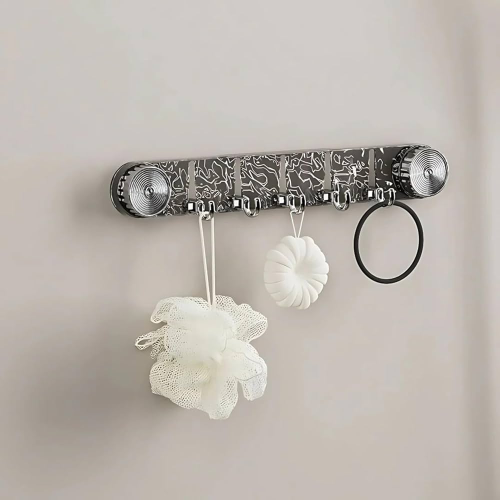 Suction Wall Hooks with Crystal Design خطافات جدارية بتصميم كريستال