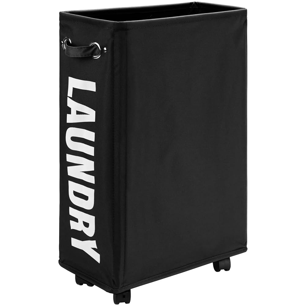 Rolling Mesh Laundry Basket with wheels