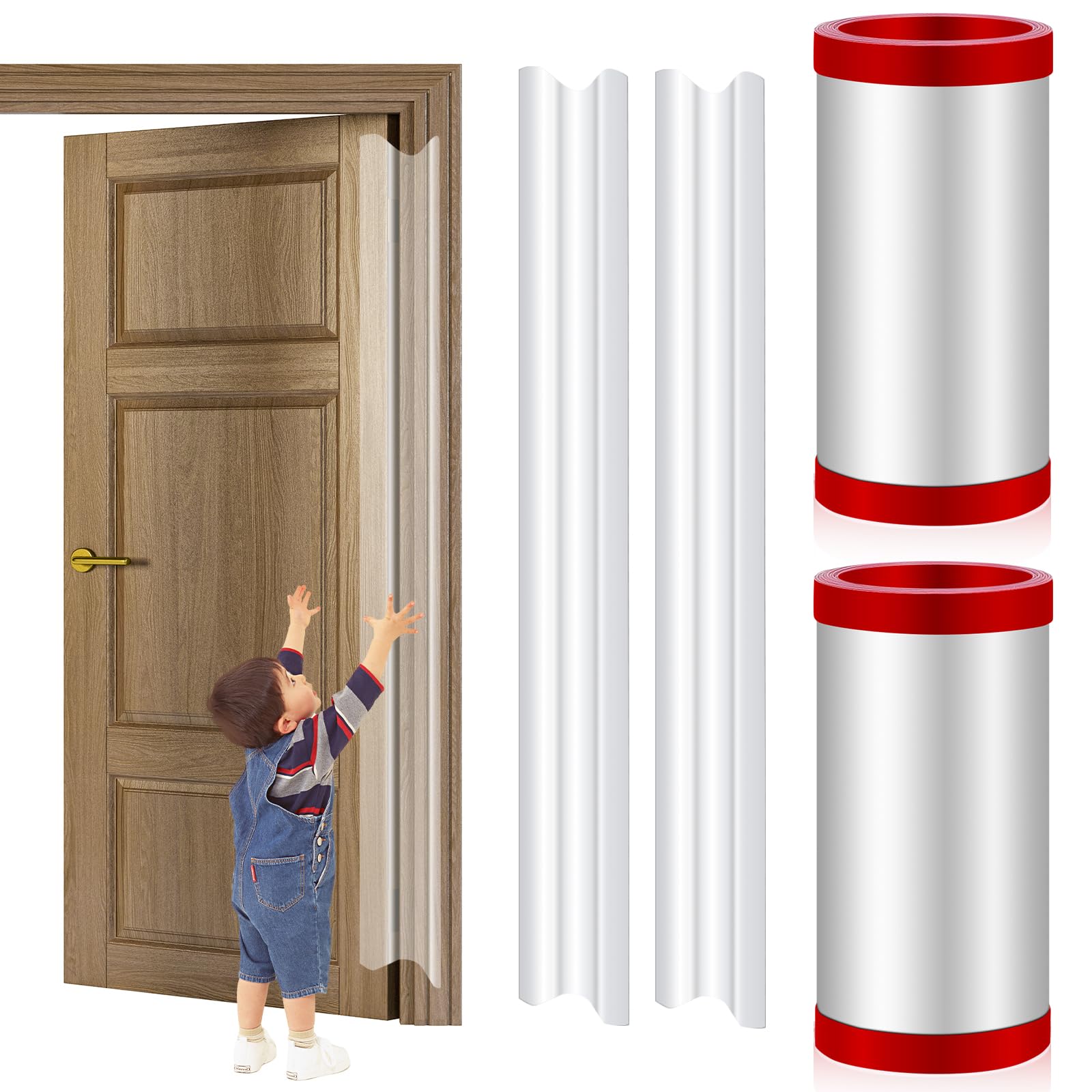 Door Finger Pinch Guard for Baby Proofing عازل أبواب لحماية يد الأطفال