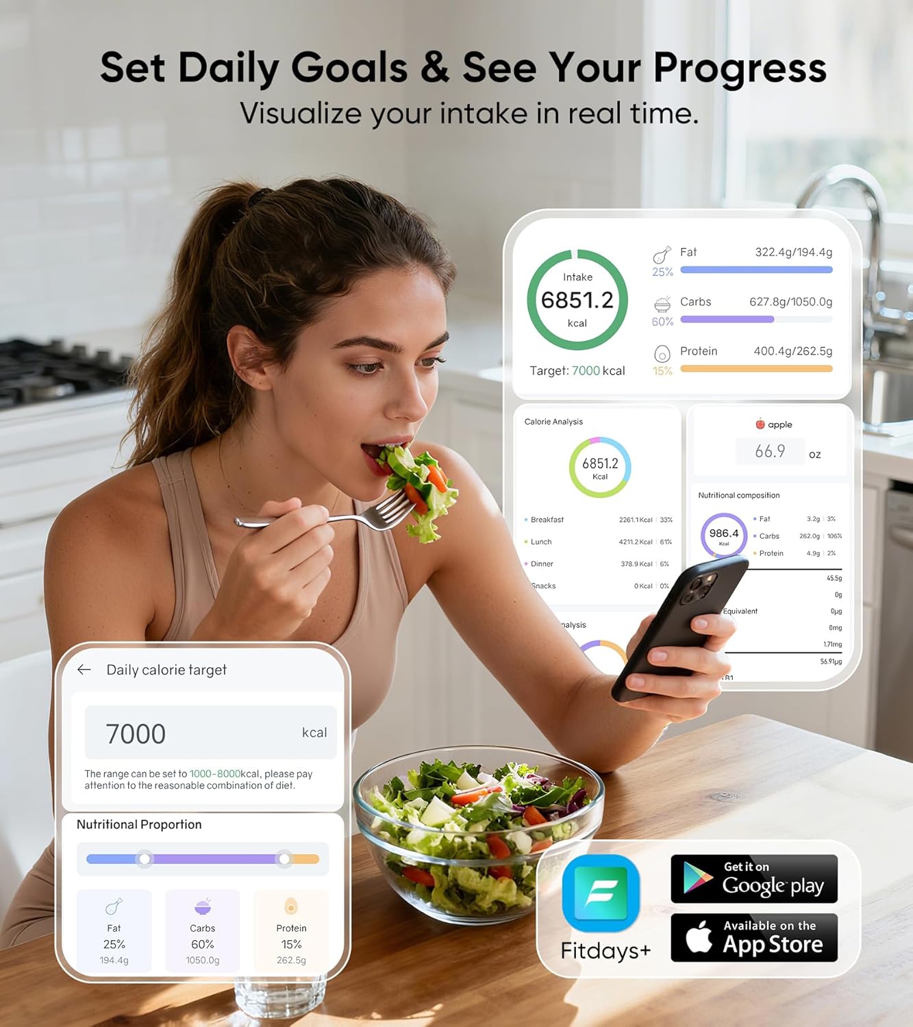 Digital Nutrition Food Scale + APP