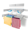 Collapsible Wall Mounted Clothes Drying Rack حامل تجفيف ملابس قابل للطي مثبت بالجدار
