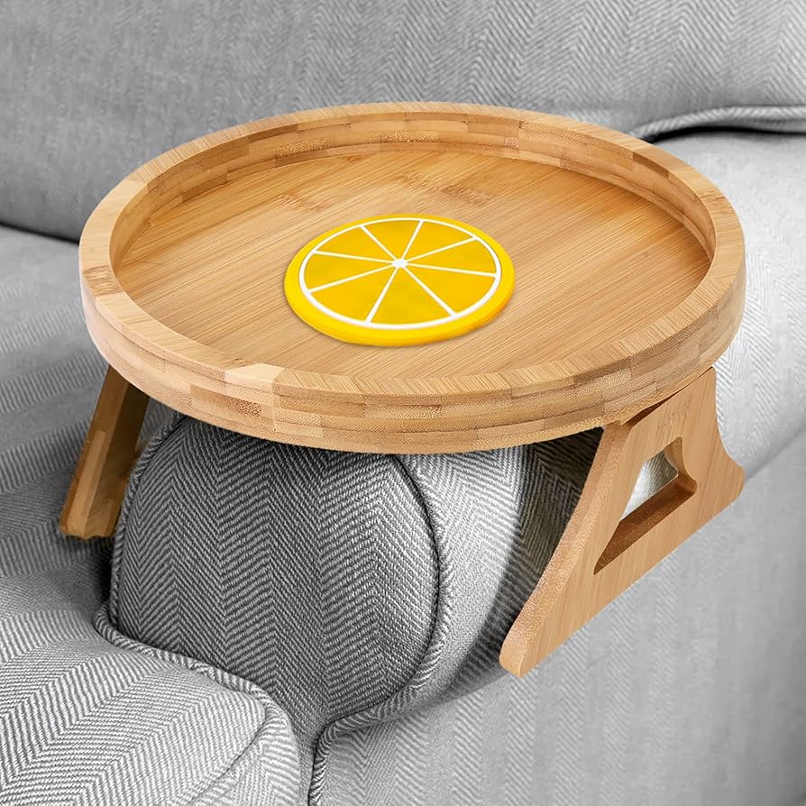 Couch Armrest Adjustable Table طاولة مسند ذراع الأريكة قابلة للتعديل
