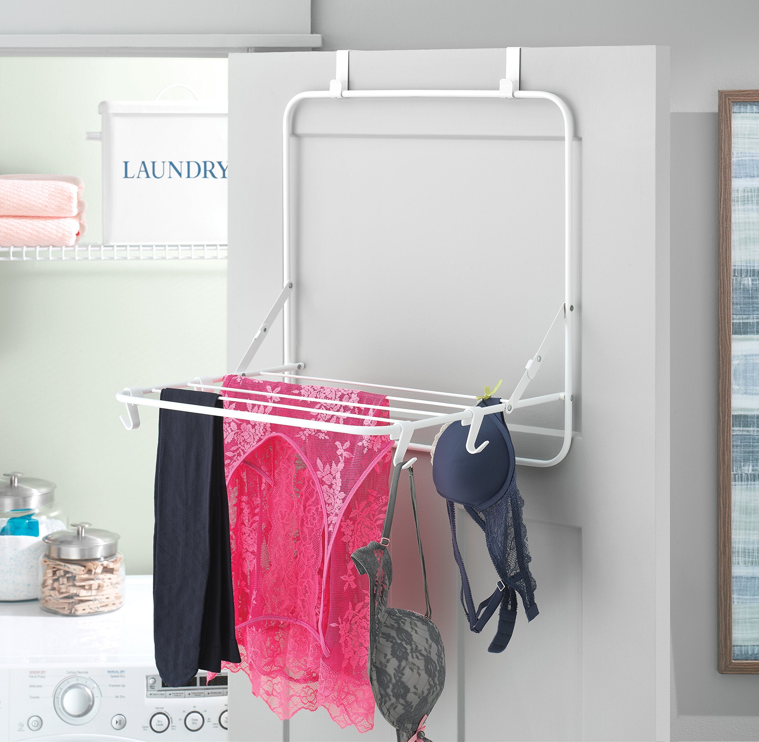 Over The Door Hanger Organizer Drying Rack Aluminium