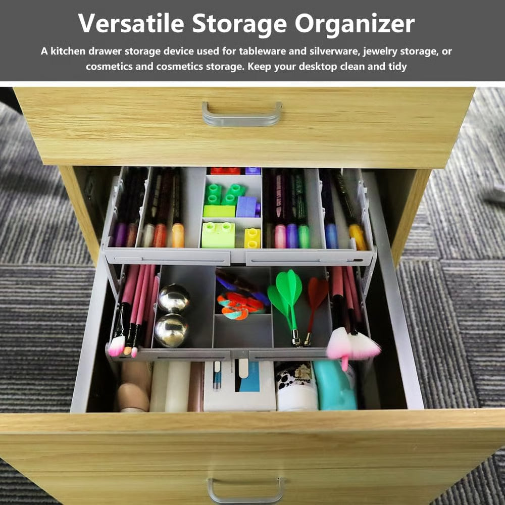 Multi-Level Smart Drawer Organizer منظم أدراج ذكي متعدد الطوابق