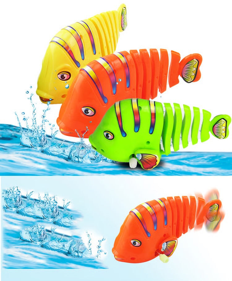 Wind-Up Wiggle Fish Toy - 2 PIECES لعبة سمكة متحركة 2 قطعة