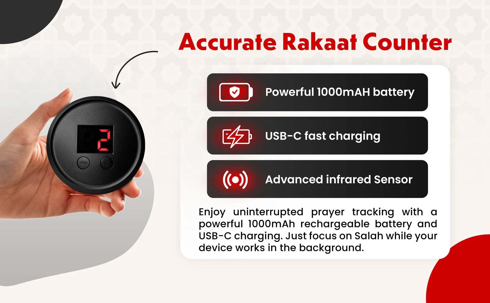 ALMOSTAQIM Smart Rakaat Counter