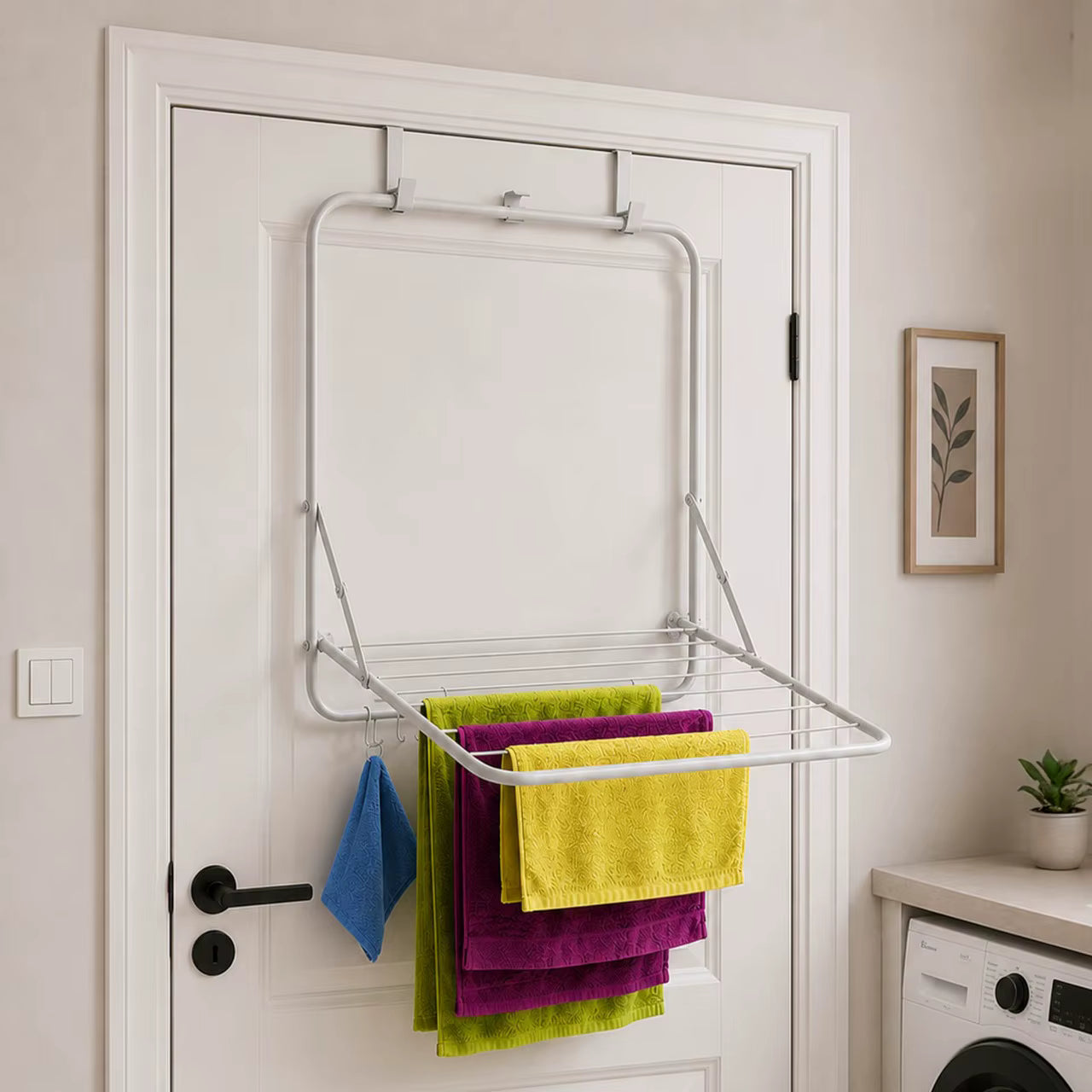Over The Door Hanger Organizer Drying Rack Aluminium