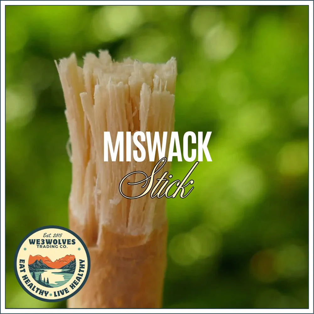 Pack of 5 Authentic Miswak Sticks عبوة 5 عيدان مسواك أصلية