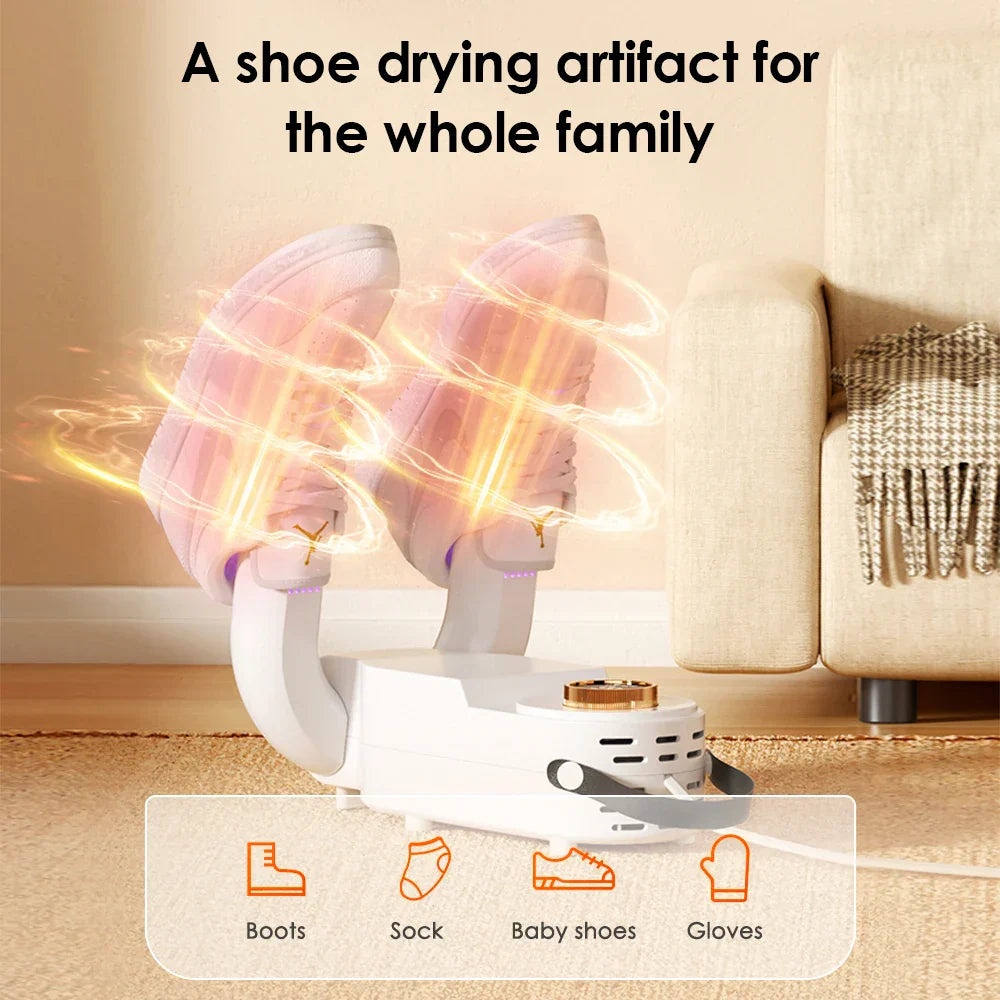 Foldable Electric Shoe Dryer Sterilizer جهاز تجفيف وتعقيم الأحذية كهربائي قابل للطي