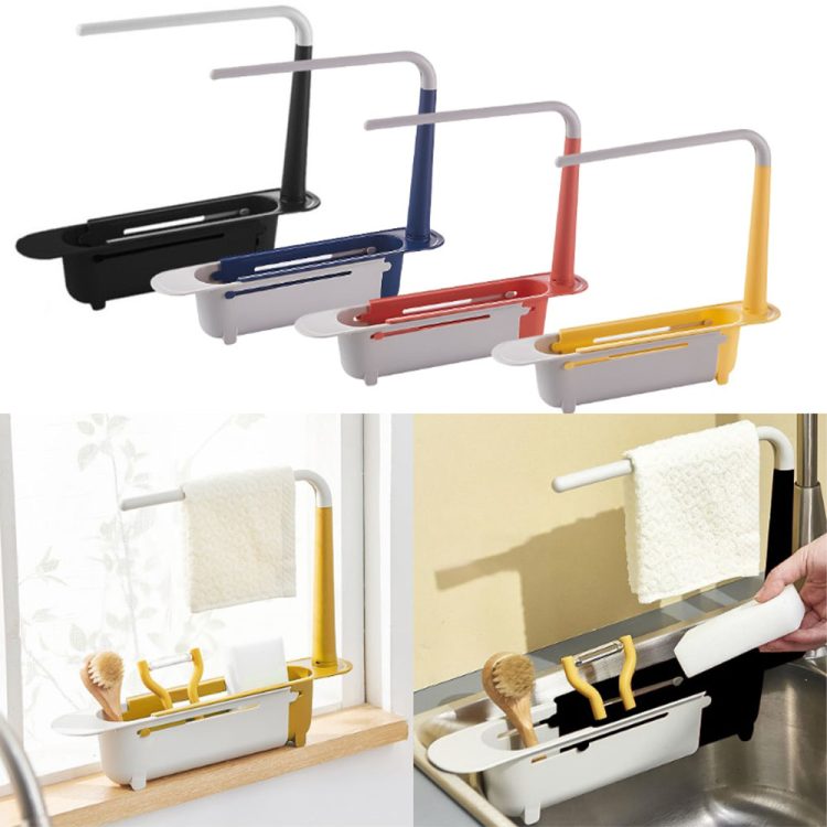 Telescopic Kitchen Sink Shelf Rack
