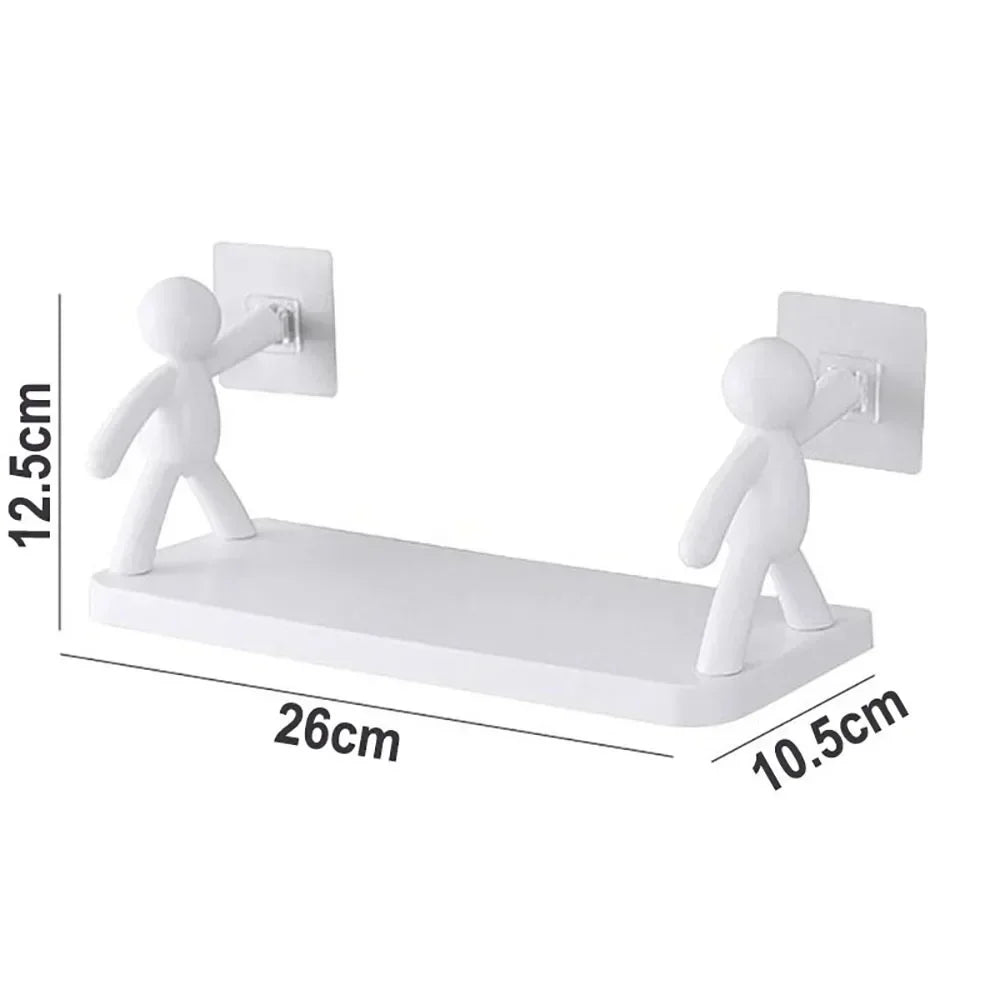 Abstract Wall Mount Shelf رف جداري بتصميم تجريدي