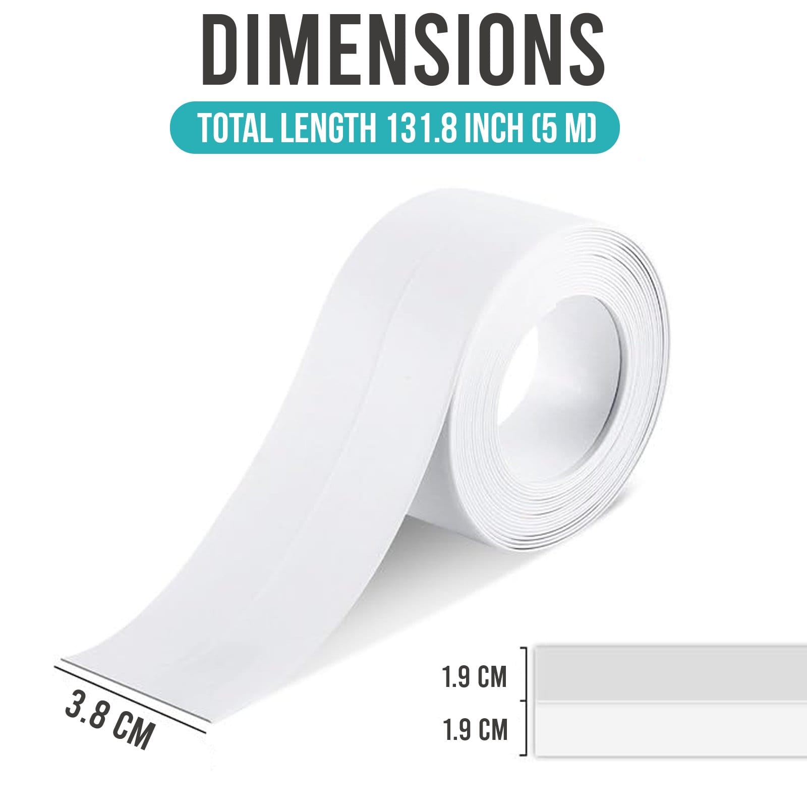 Bathroom Sealing Tape Waterproof شريط عزل الحمام مقاوم للماء