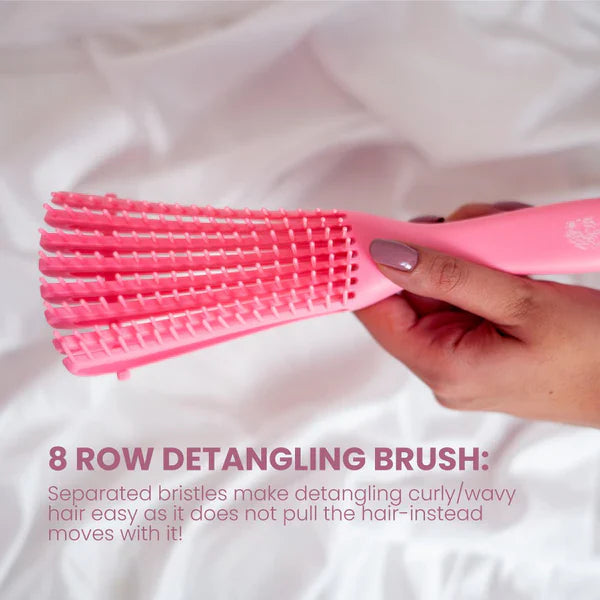 2 in 1 Detangler & Styler Hair Brush فرشاة شعر مفككة التشابك ومصففة 2 في 1