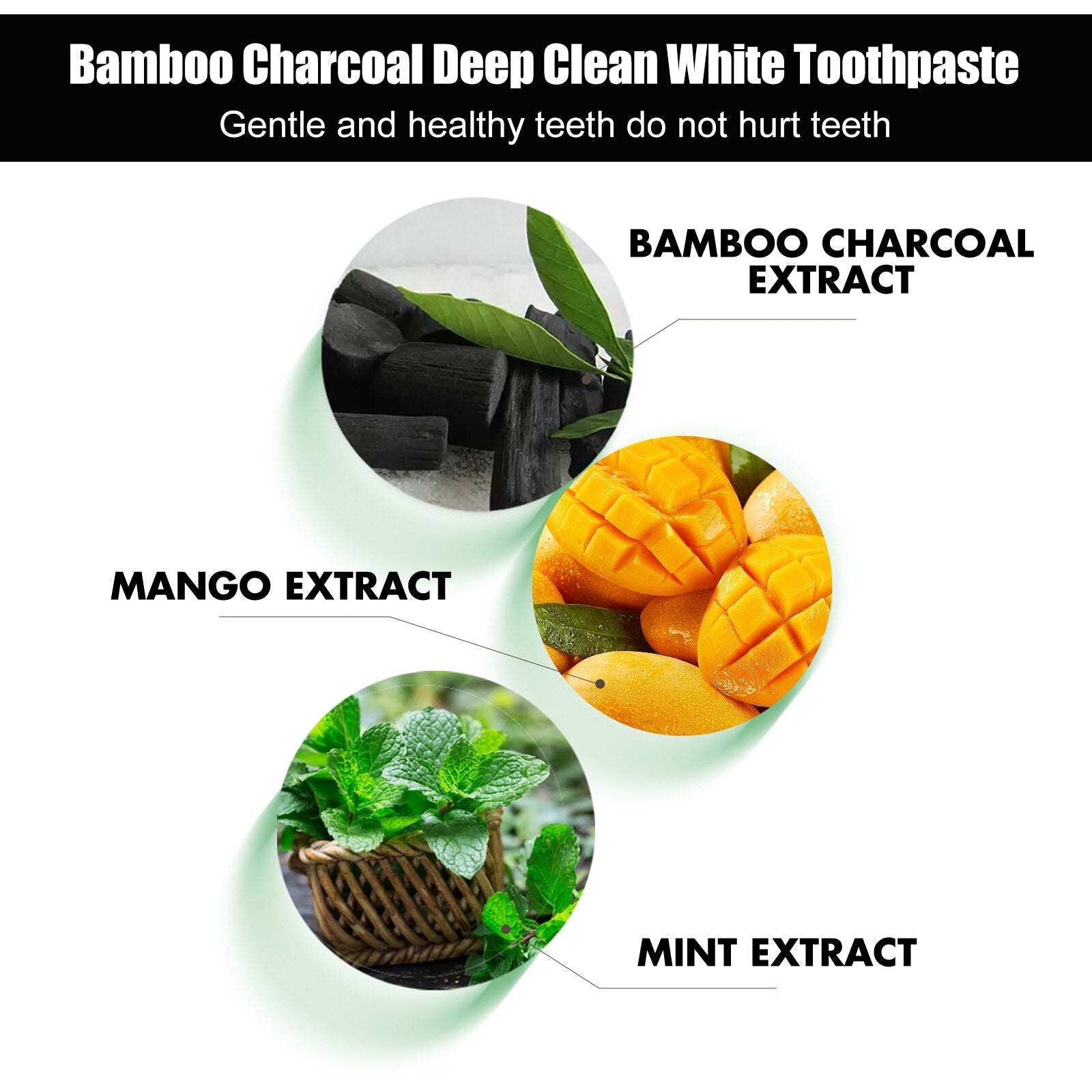 Bamboo Charcoal Toothpaste معجون أسنان بالفحم النباتي
