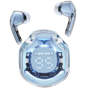 Smartek™ Clear Crystal AT8 Bluetooth Wireless Earbuds