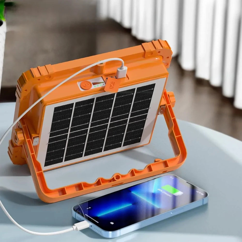 TGD-200W-YELLOW | Solar work lamp | Power bank function | LED